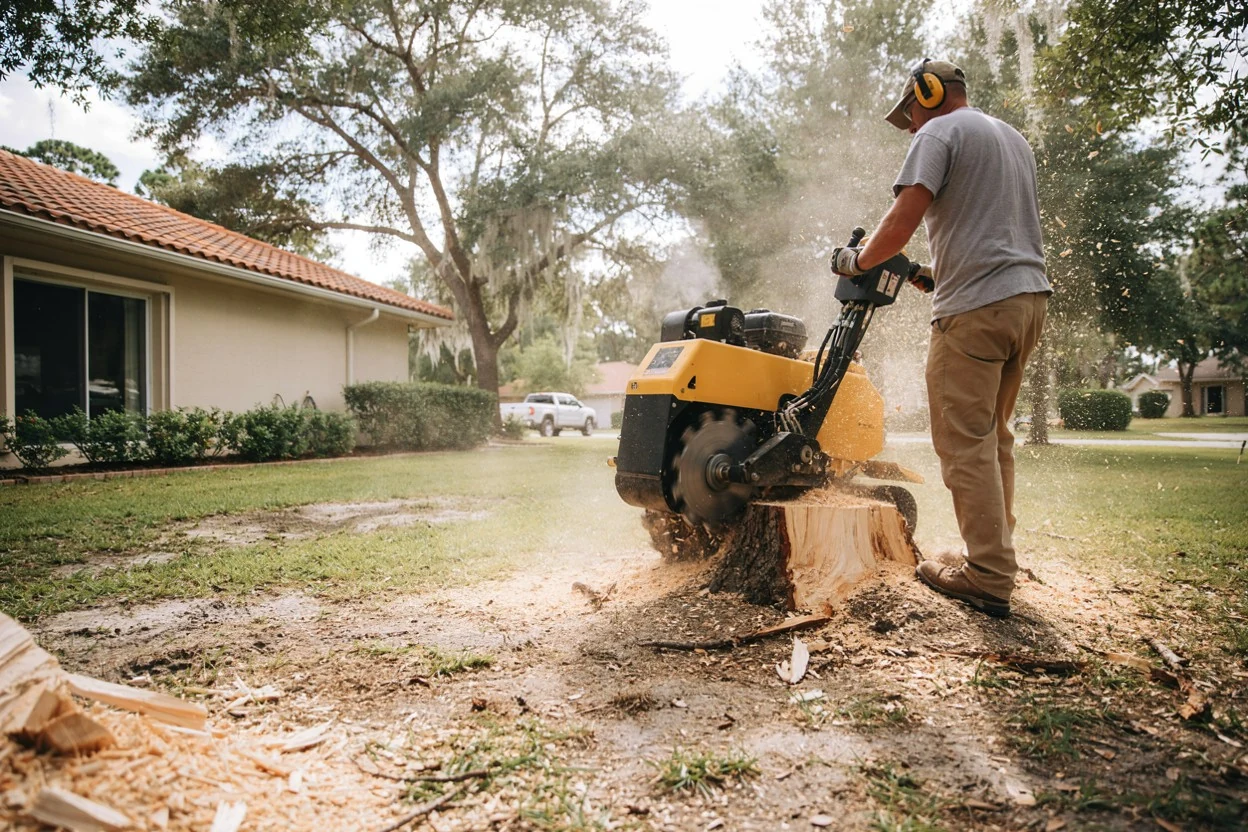 Stump grinding in Ocala, FL
